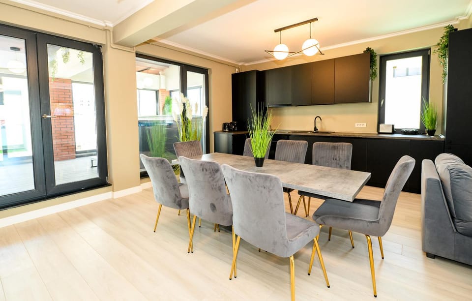 Living room, kitchen