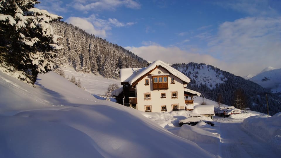 Property building, Natural landscape, Winter, Mountain view