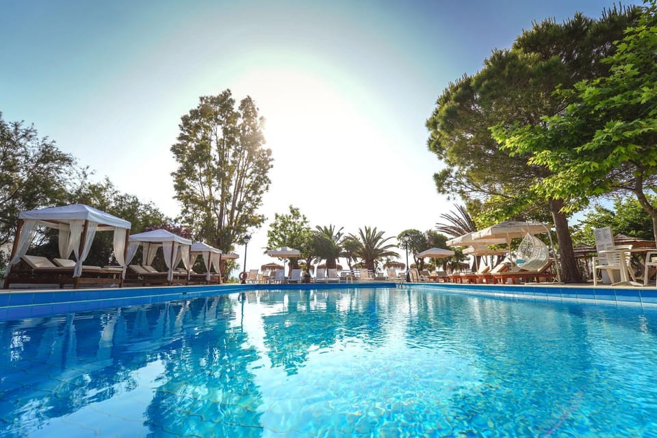 Swimming pool, Swimming pool, Sunrise, sunbed