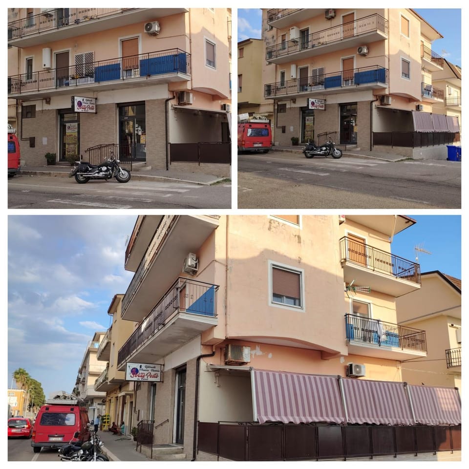 Property building, Day, Neighbourhood, City view, Street view, Location, Parking