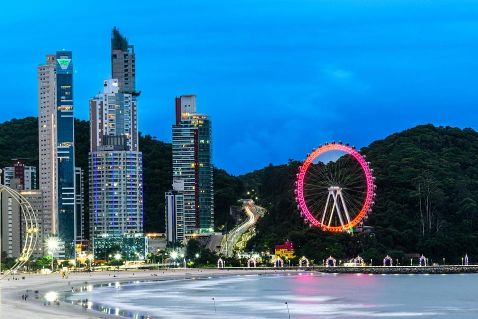 Nearby landmark, Night, City view