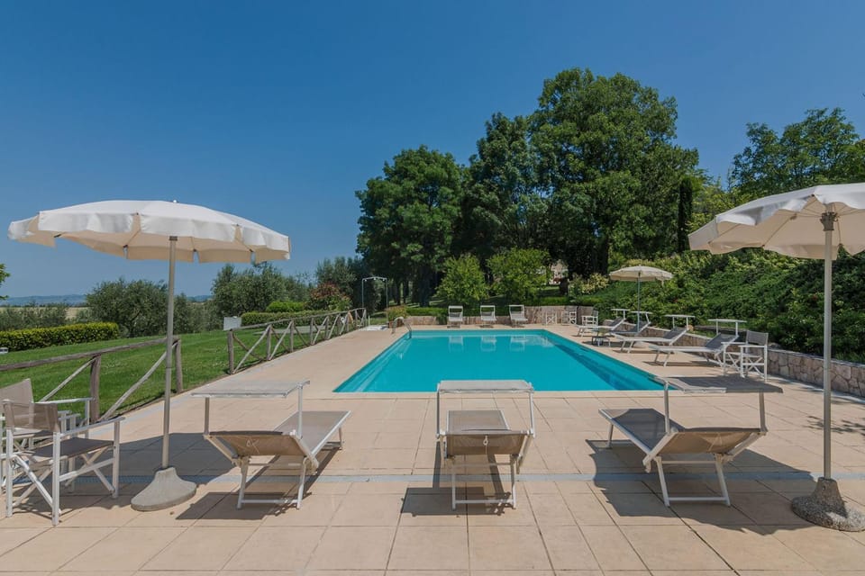Natural landscape, Pool view, Swimming pool, sunbed