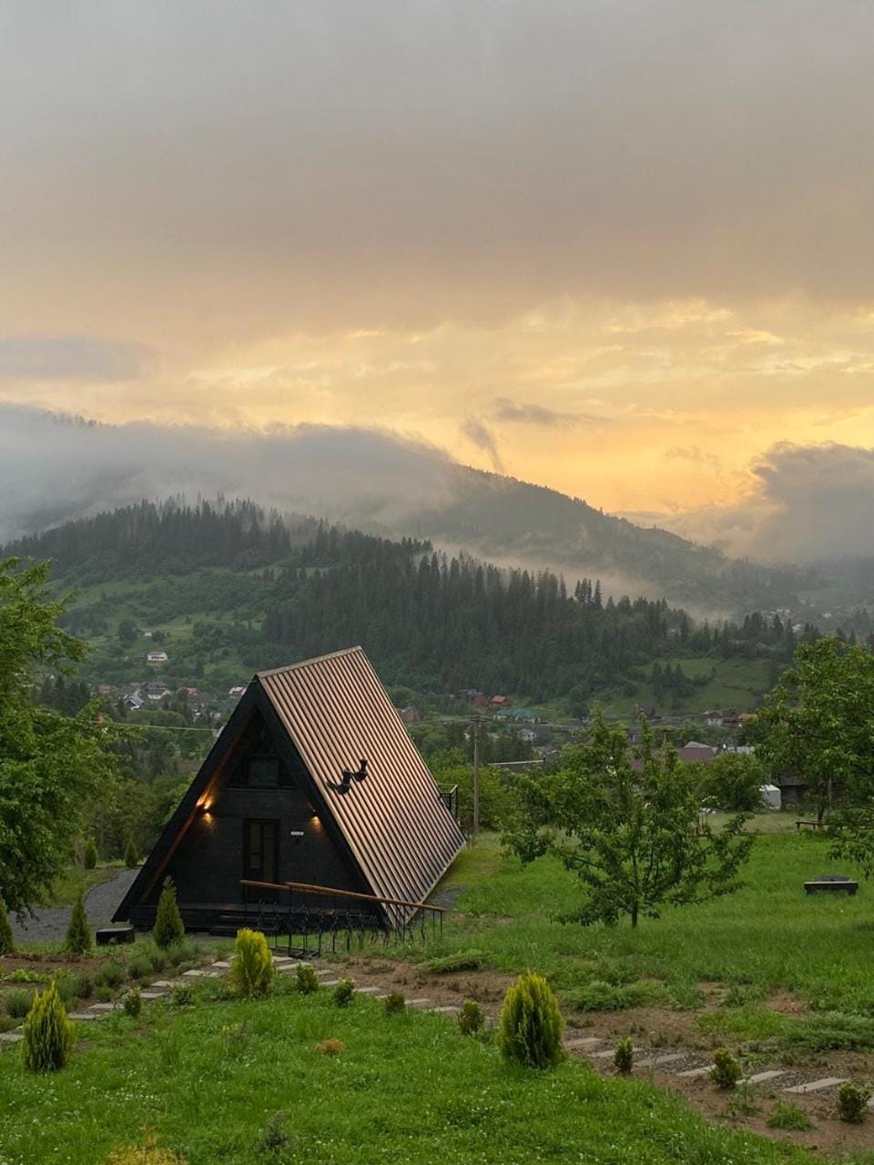 Mountain view, Sunset