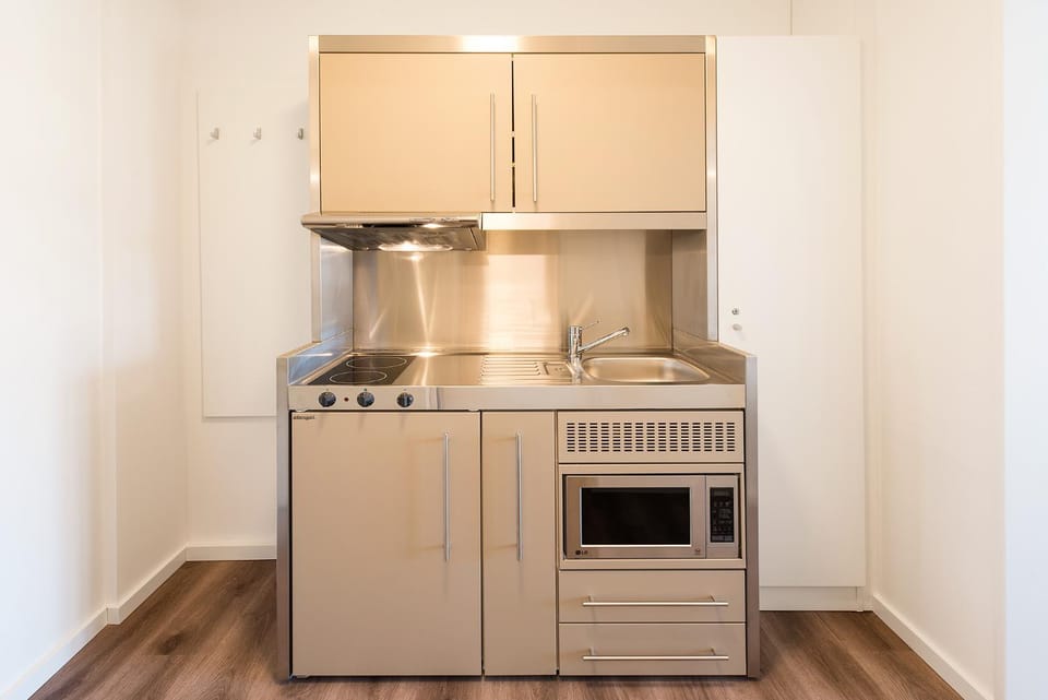 Coffee/tea facilities, Kitchen or kitchenette, minibar, stove