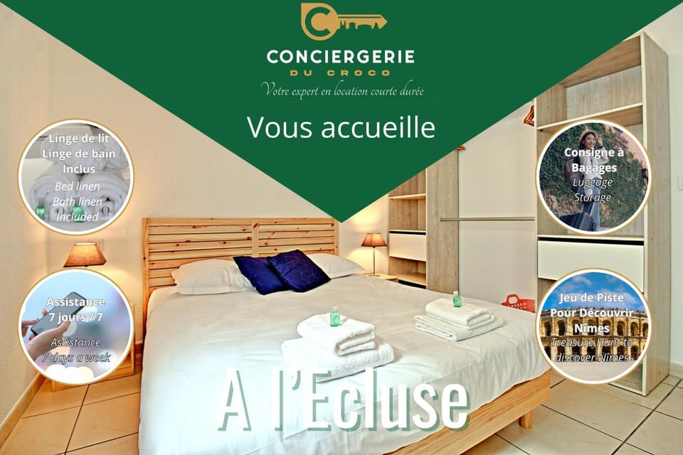 L'Ecluse - Parking - Clim - Central Apartment in Nimes
