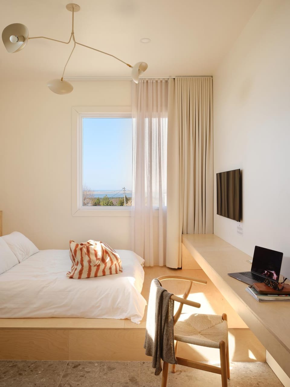 Bed, View (from property/room), Photo of the whole room, Bedroom, Sea view