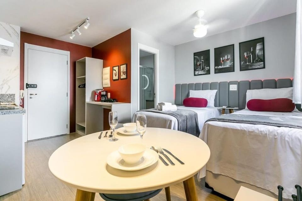 Rubi Studio no Brás com Piscina - Metrô Brás Apartment in Sao Paulo City