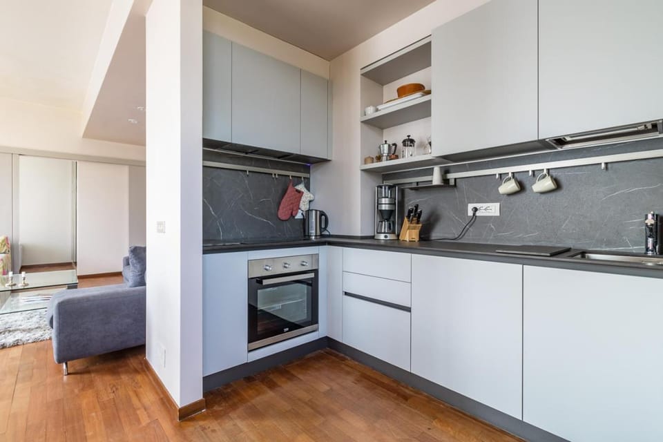 Bed, Kitchen or kitchenette, Photo of the whole room, Bedroom, dishwasher, minibar, pet friendly, stove, toaster
