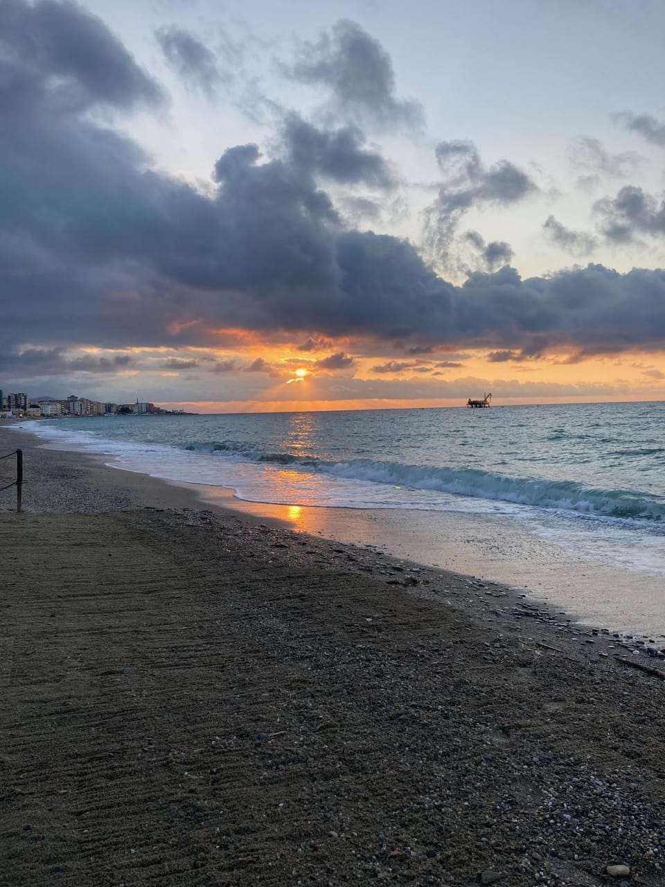 Beach, Sea view, Sunrise