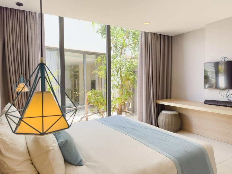 Bed, Garden, Bedroom, Garden view