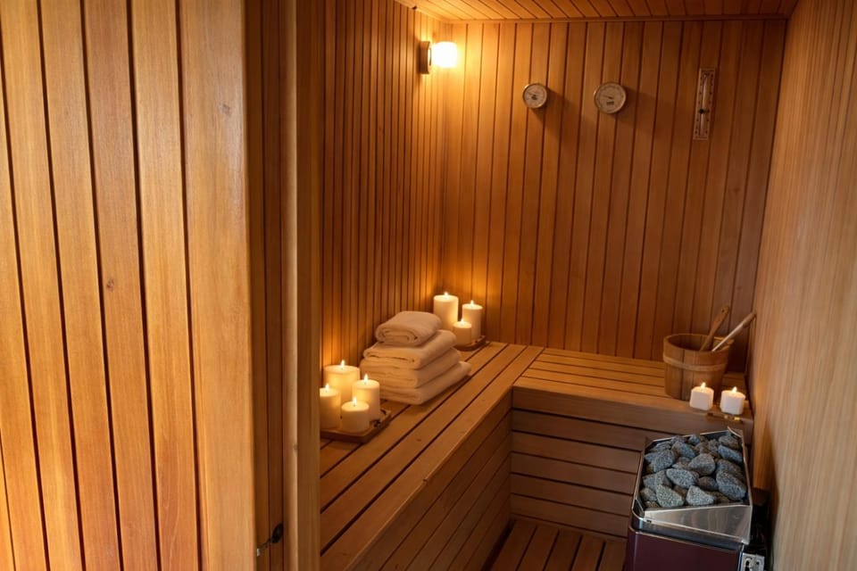 Sauna, towels