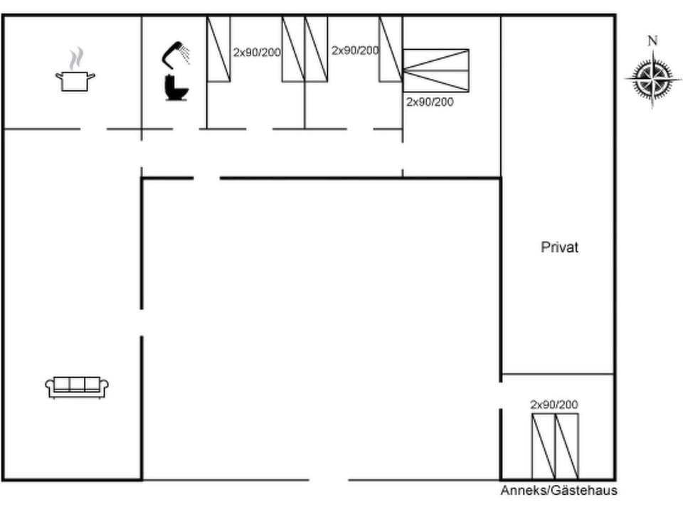Holiday Home Matilda - 375m from the sea by Interhome House in Løkken