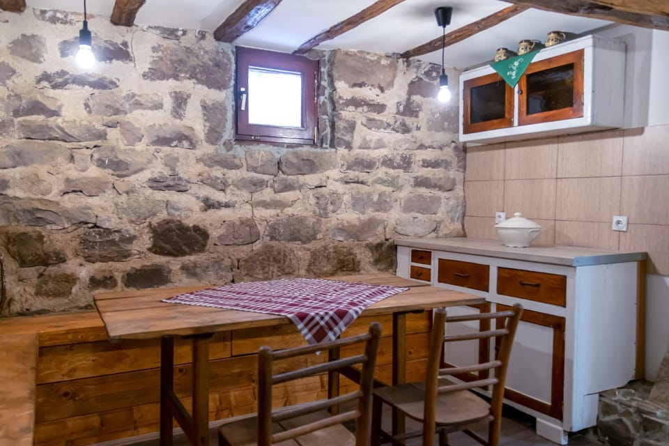 Kitchen or kitchenette, Dining area, oven