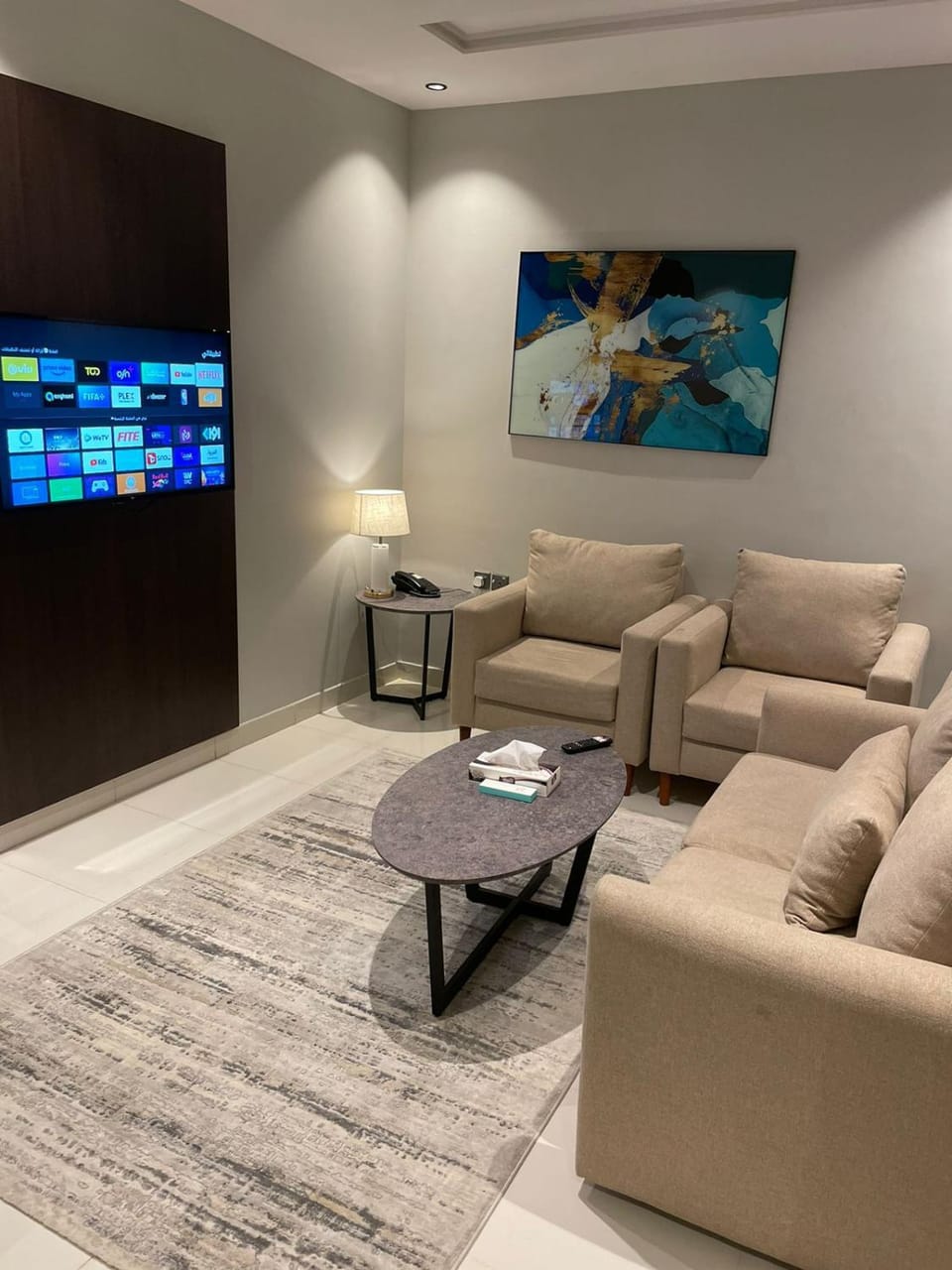 TV and multimedia, Seating area