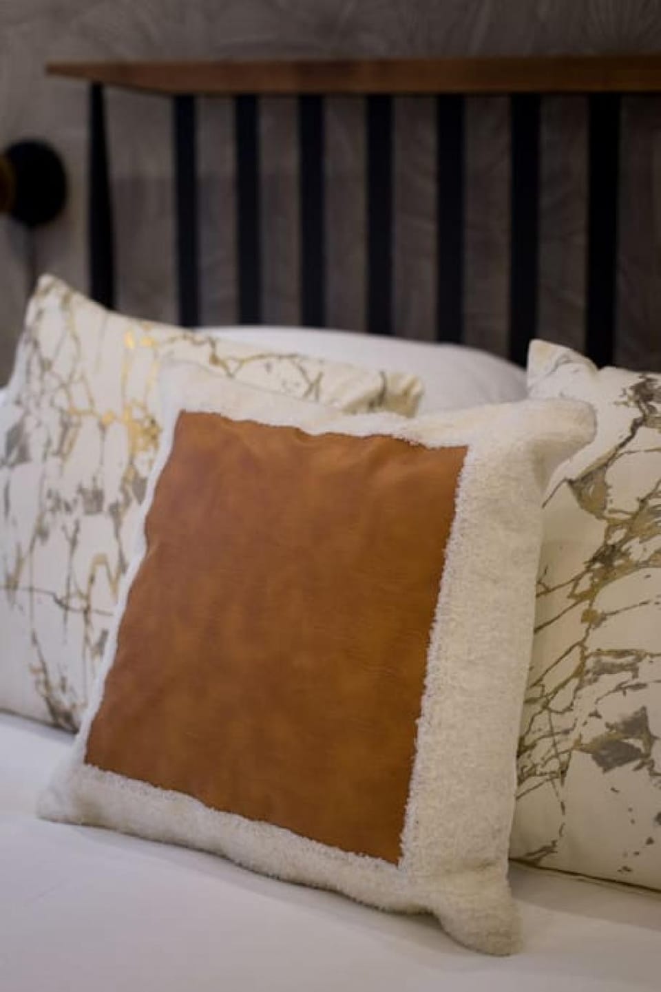 Bed, Decorative detail, Bedroom