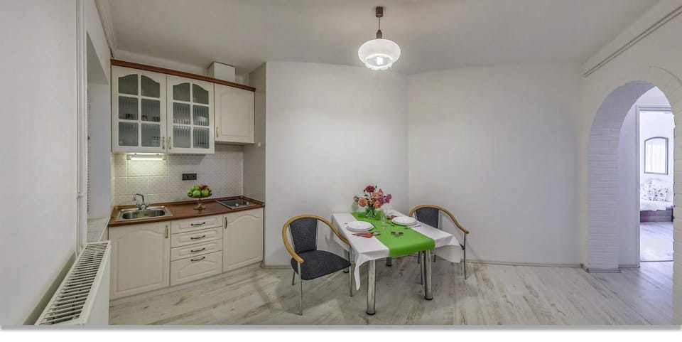 Kitchen or kitchenette, Dining area, stove