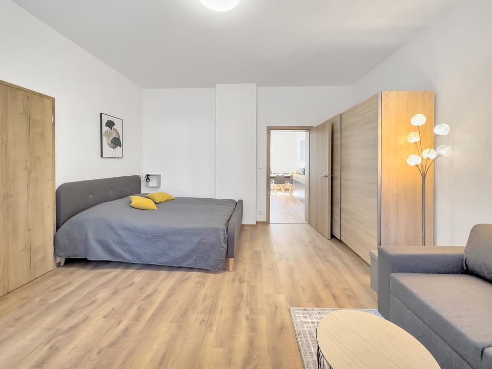 Bed, Living room, Photo of the whole room, Seating area, Bedroom, wardrobe