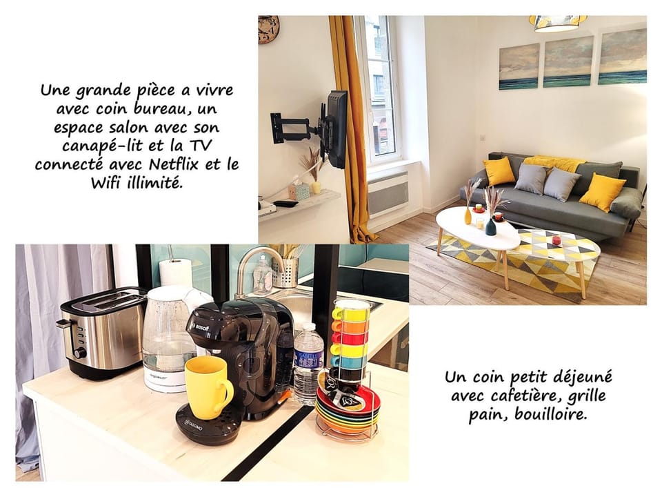 Coffee/tea facilities, Living room, toaster