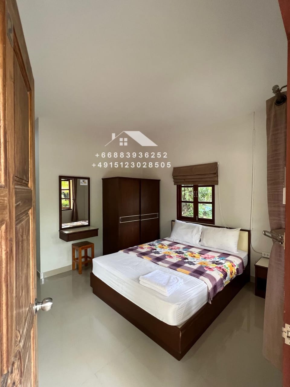 Bed, Photo of the whole room, Bedroom, wardrobe