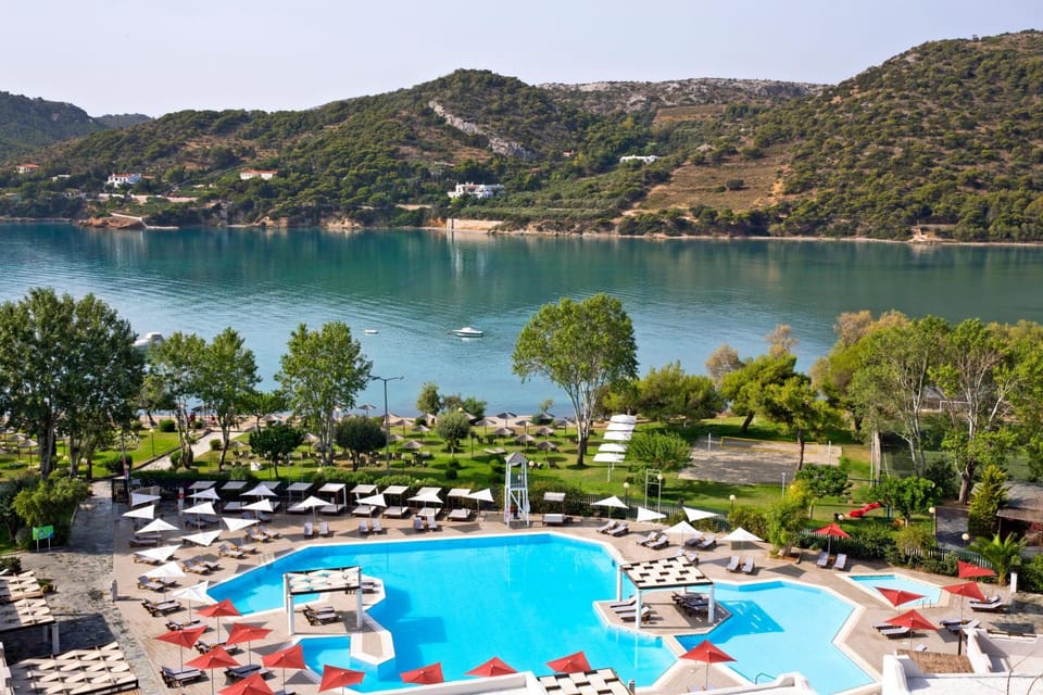 Natural landscape, Pool view, Swimming pool
