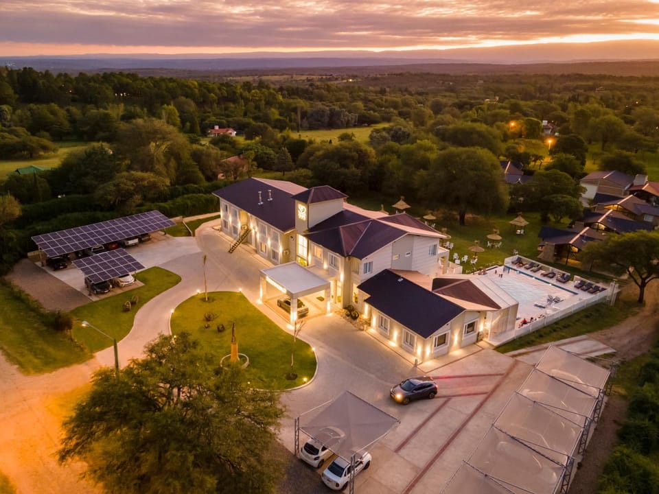 Property building, Natural landscape, Sunset