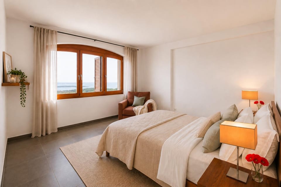 Bedroom, Sea view