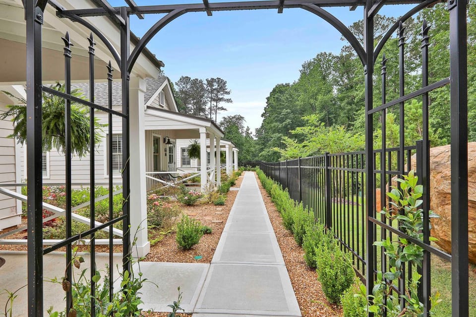 Property building, Garden view