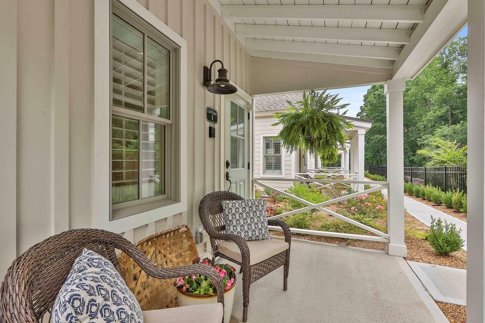 Patio, Seating area, Garden view