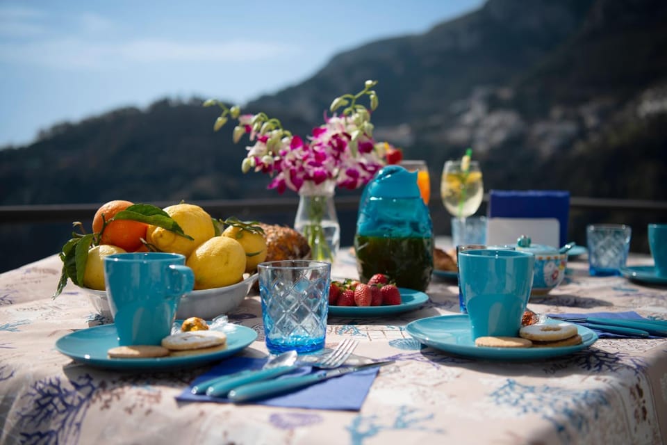 Natural landscape, Food and drinks, Food, Mountain view, Breakfast