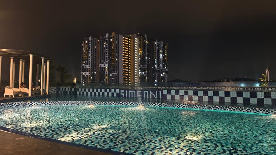 Night, Swimming pool