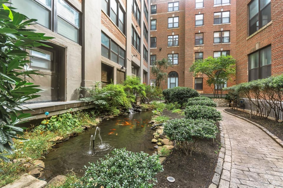 Property building, Garden, Garden view