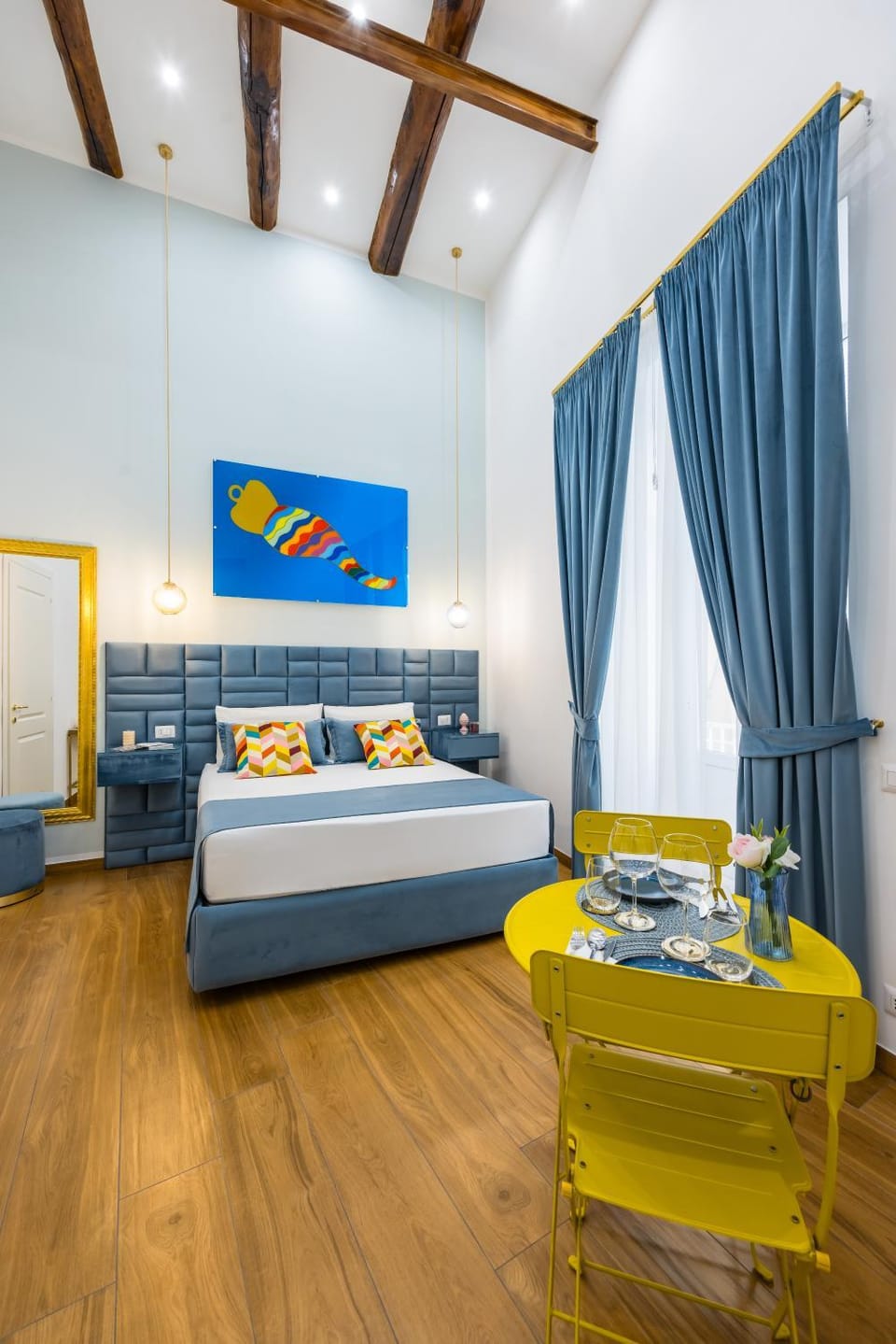 Bed, View (from property/room), Photo of the whole room, Decorative detail, Bedroom