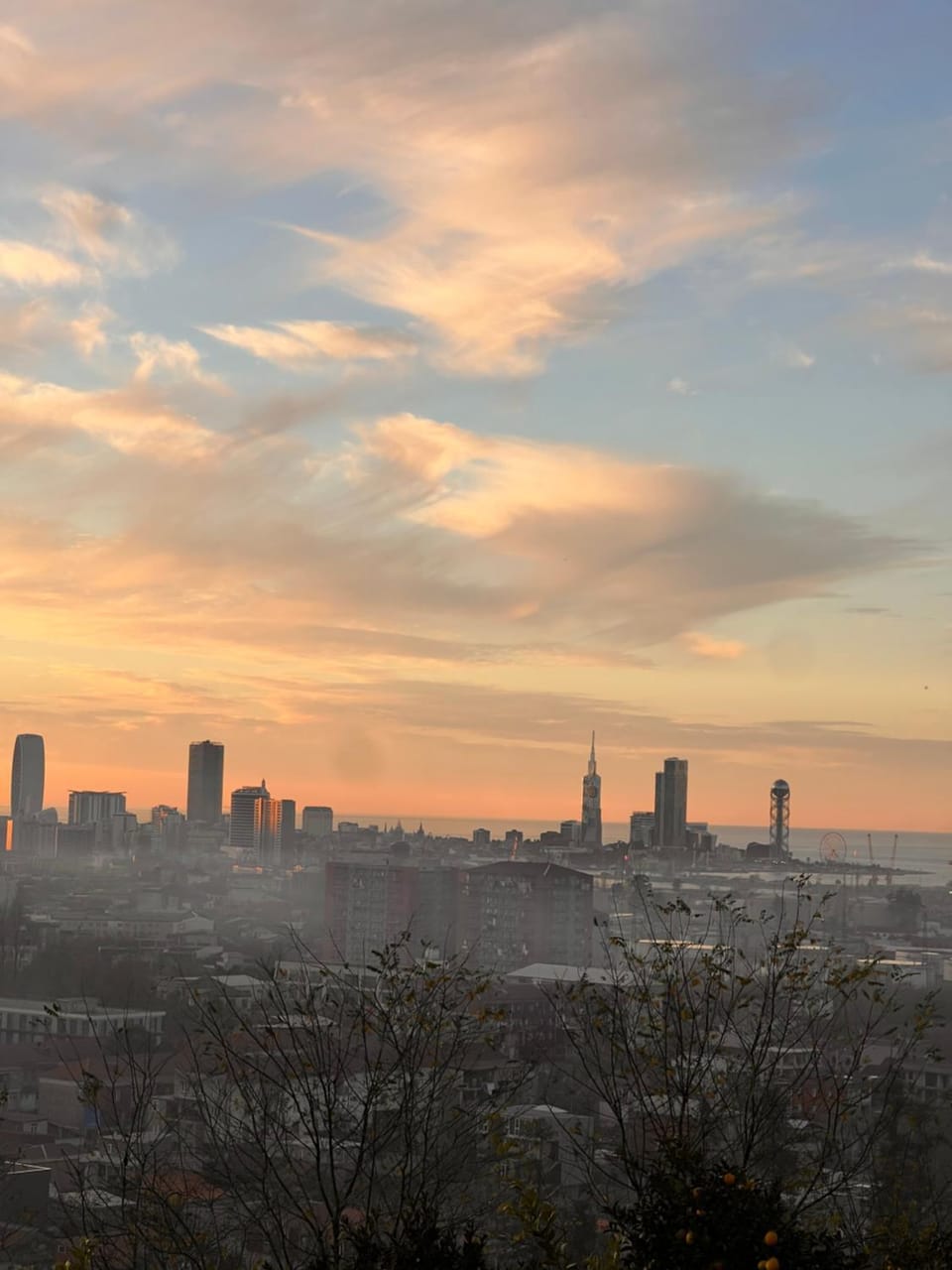 City view, Sunset