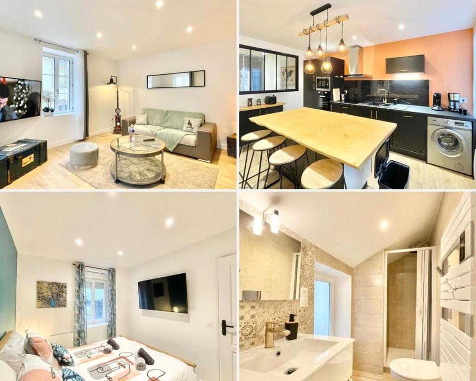 Bed, Bathroom, TV and multimedia, Living room, Photo of the whole room, Seating area, Bedroom, dishwasher, oven, washing machine, kitchen