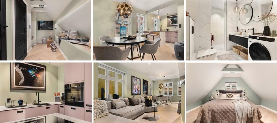 Bathroom, Living room, kitchen