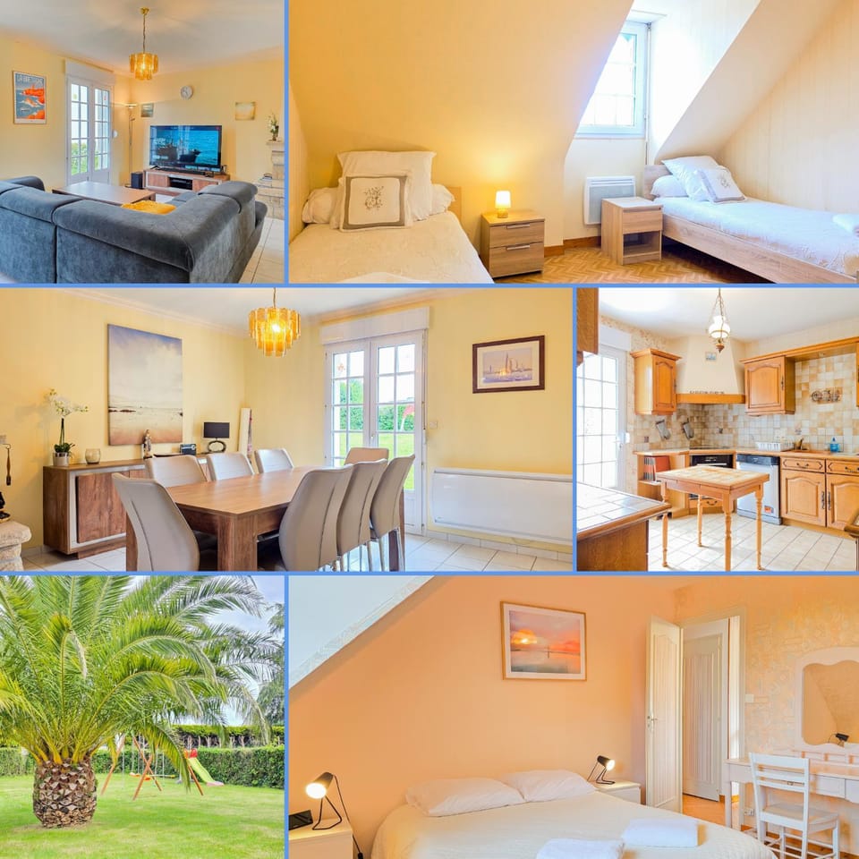L'Oasis Tropicale - Vue mer & Plage à 7 min à pied House in Étables-sur-Mer