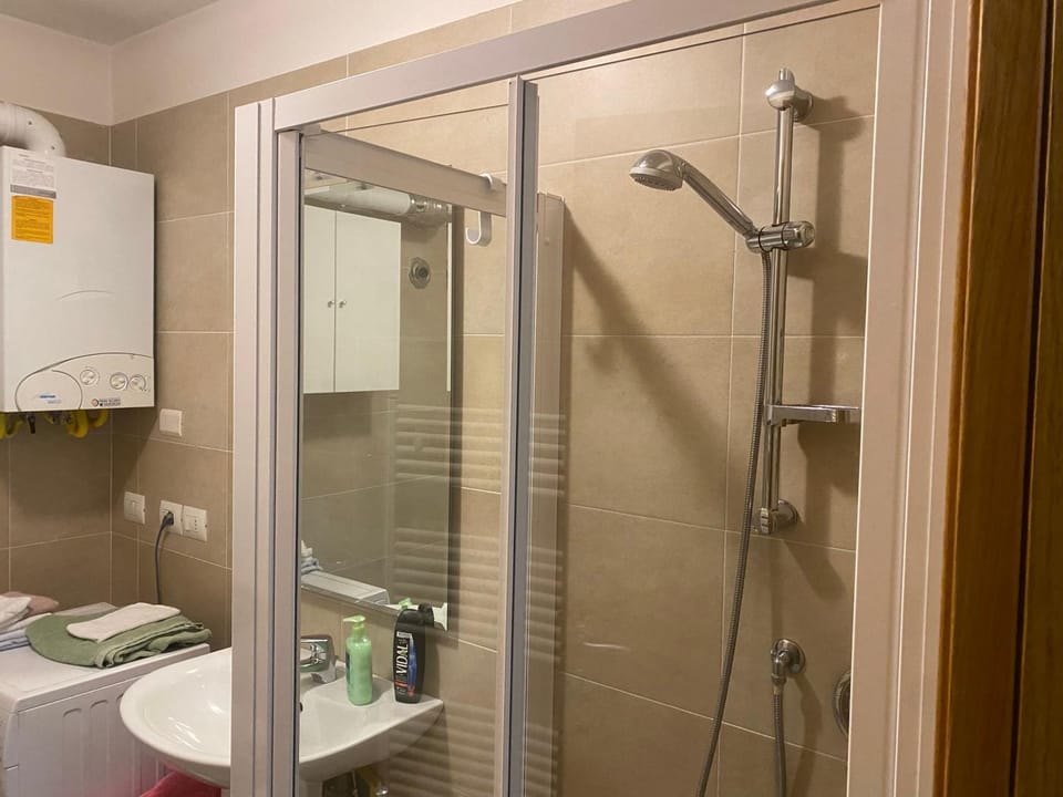 Shower, Toilet, Bathroom, towels