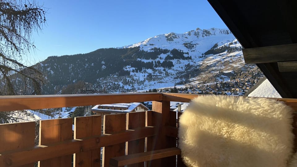 Winter, View (from property/room), Balcony/Terrace, Mountain view
