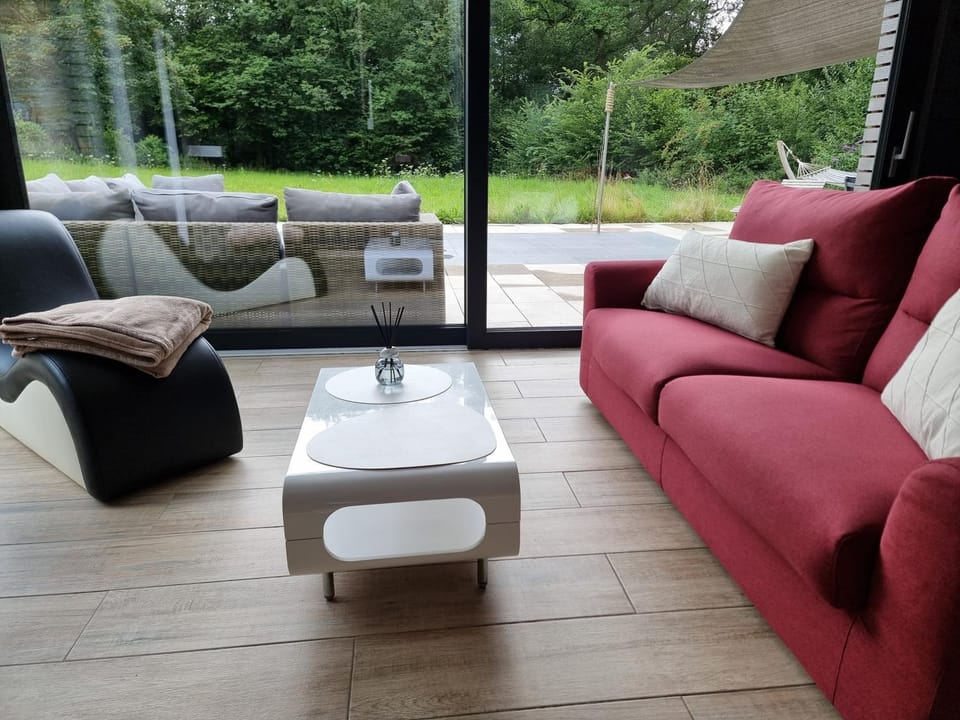 Patio, Garden, Living room, Garden view