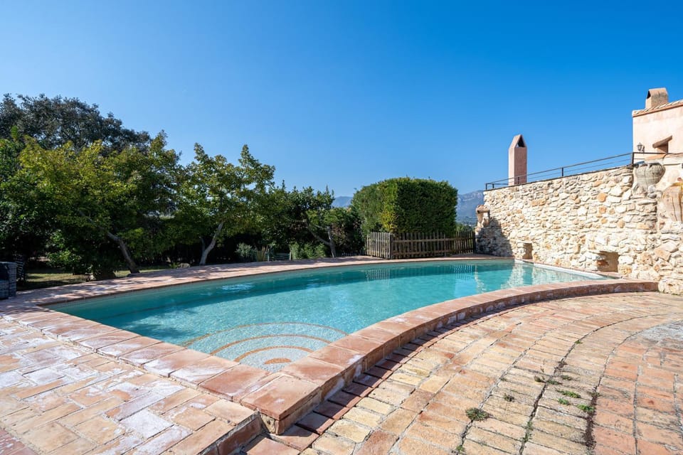 Property building, Living room, Swimming pool