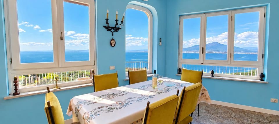 Living room, Seating area, Dining area, Sea view, air conditioner