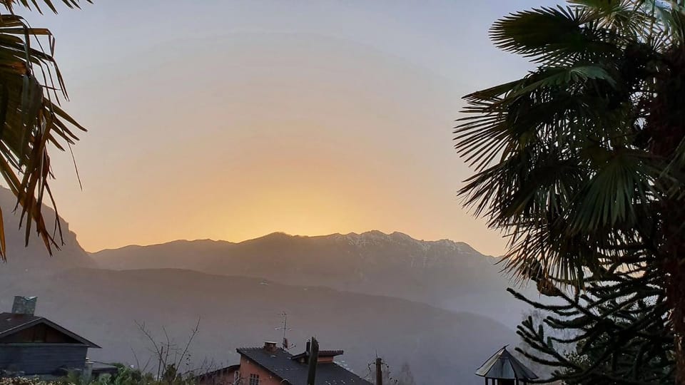 Natural landscape, Mountain view, Sunrise