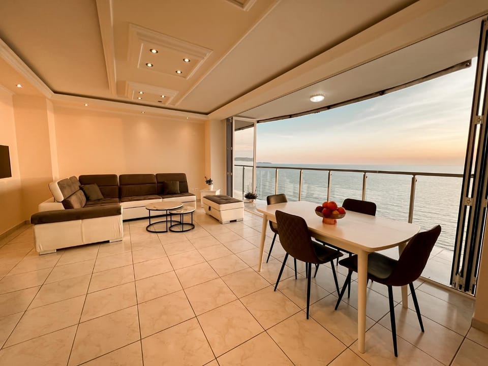 Dining area, Sea view, Sunset