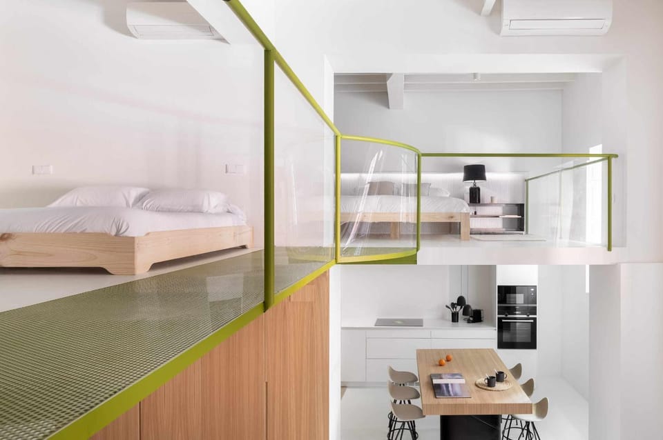 Bed, Photo of the whole room, Bedroom, air conditioner