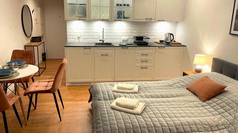 Kitchen or kitchenette, Living room, Photo of the whole room, Seating area