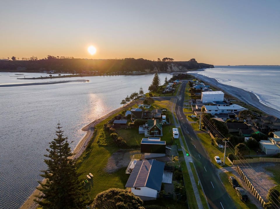 Natural landscape, Bird's eye view, Beach, Sea view, Sunset
