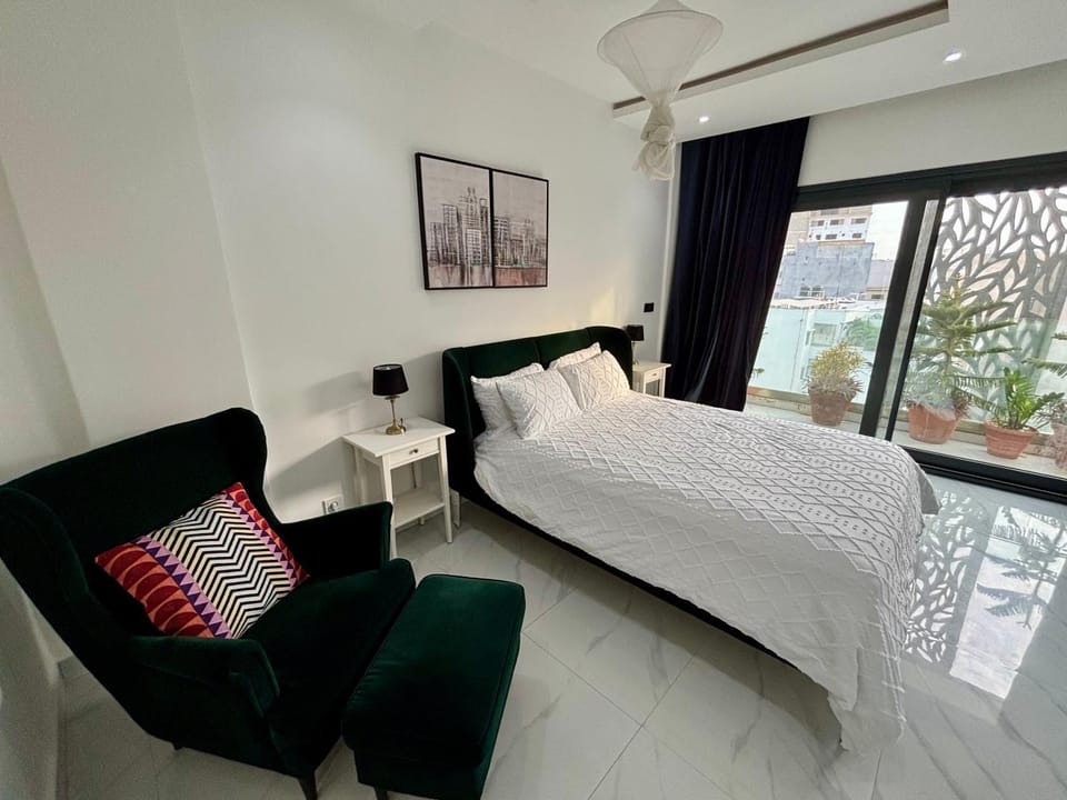 Bed, Bedroom, air conditioner