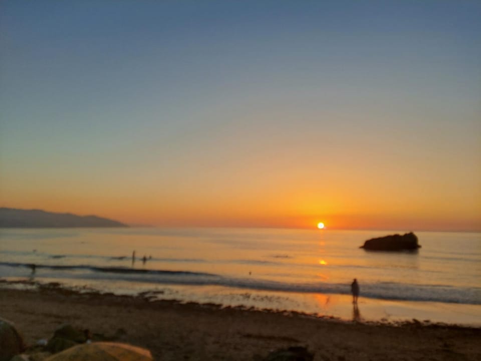 Day, Natural landscape, Beach, Sea view, Sunset