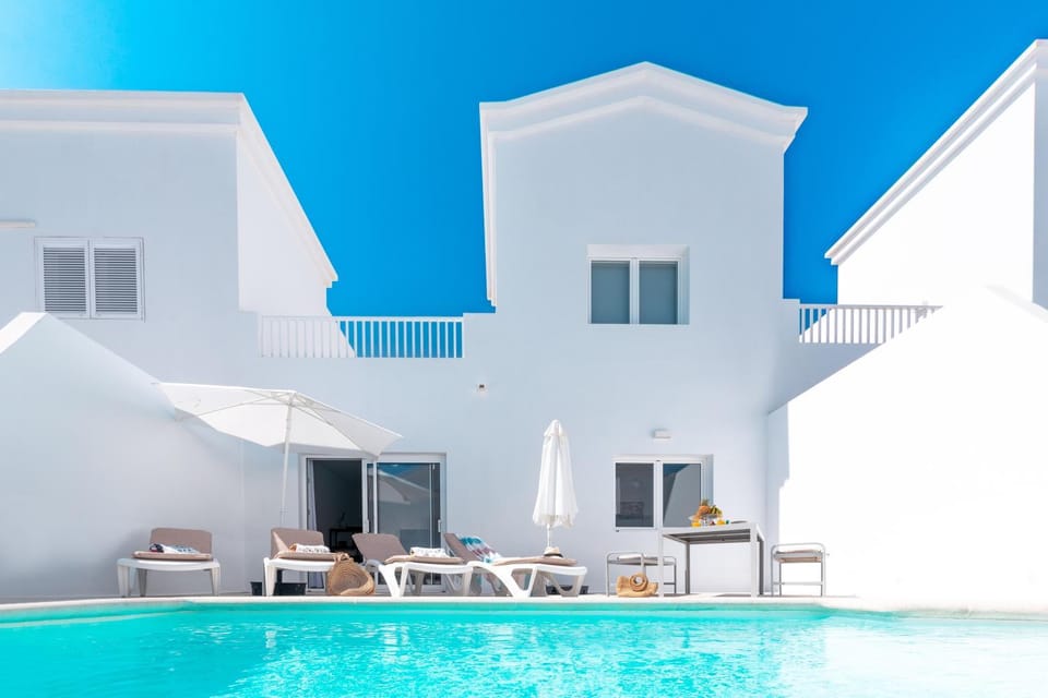 Property building, Living room, Swimming pool