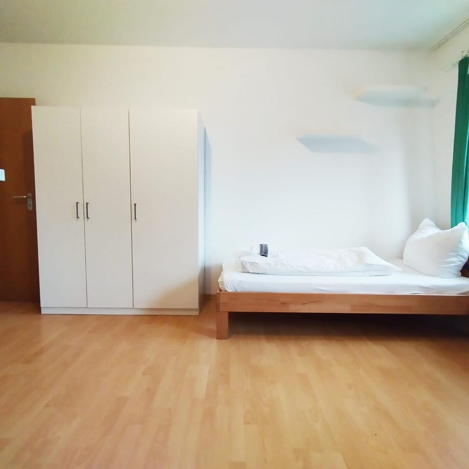 Bed, Photo of the whole room, Bedroom, towels, wardrobe